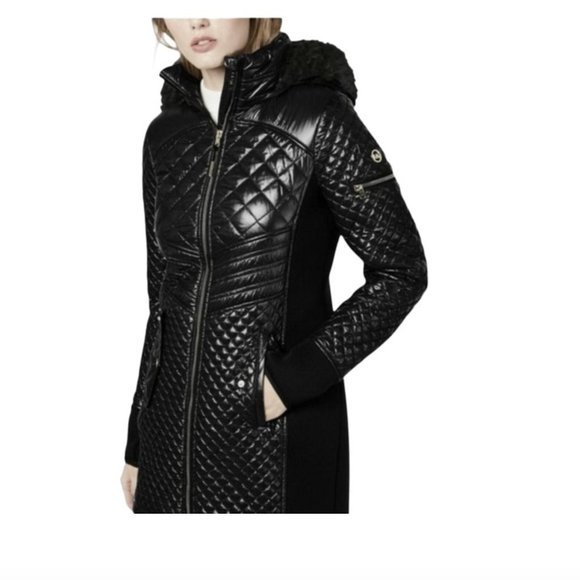 michael kors mixed media jacket